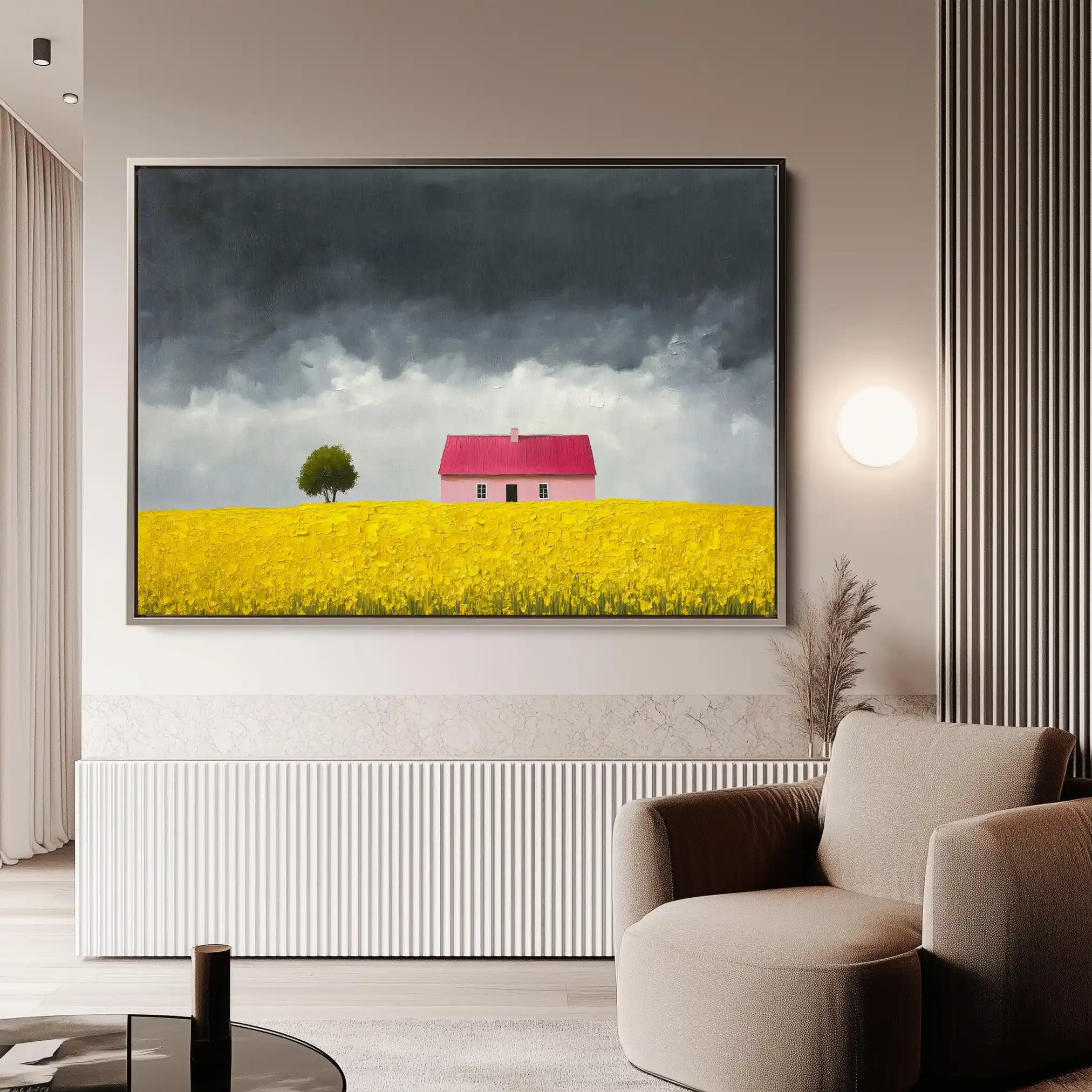 Landscape 412 Canvas Art 90 x 60 cm / Stretched on hidden frame