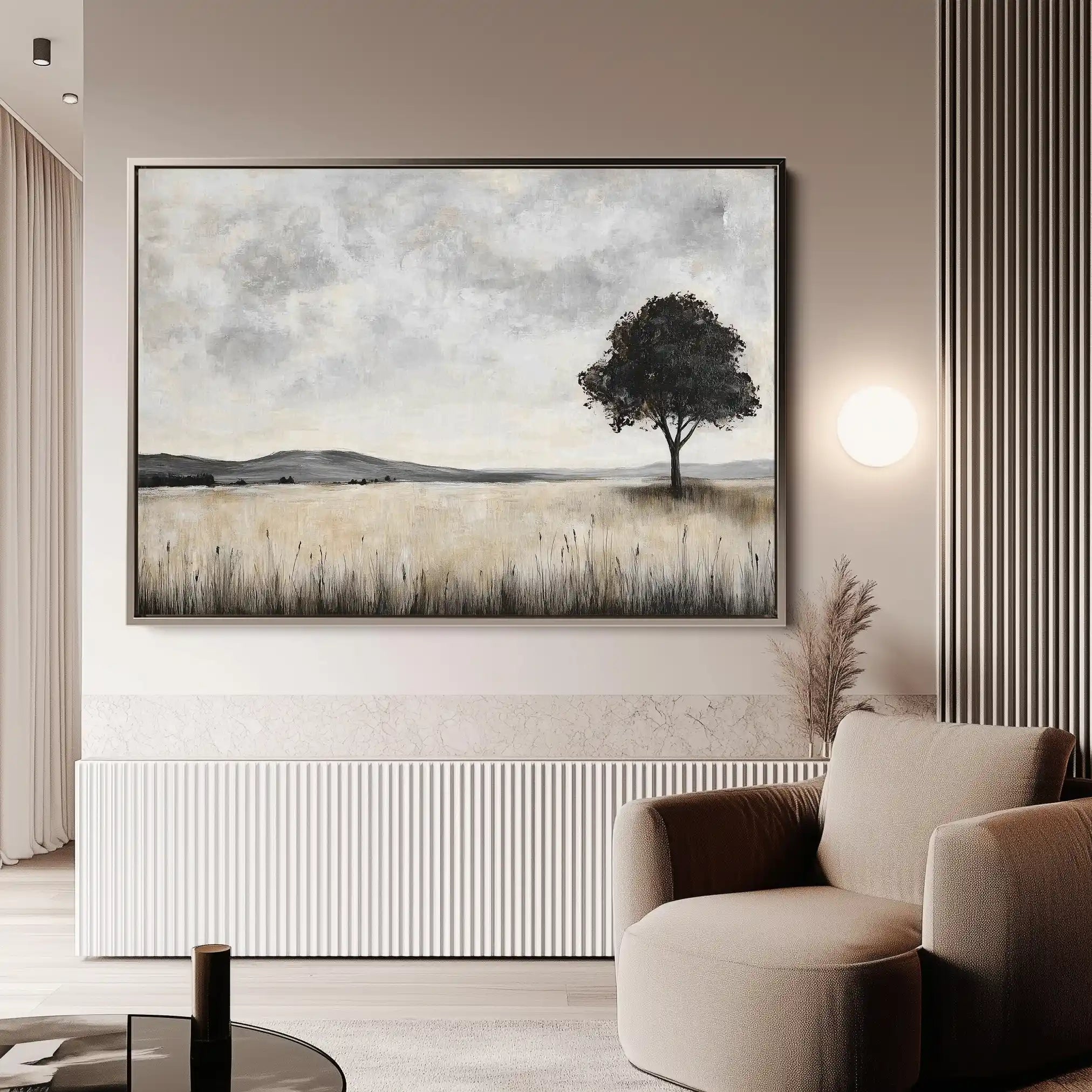 Landscape 413 Canvas Art 90 x 60 cm / Stretched on hidden frame