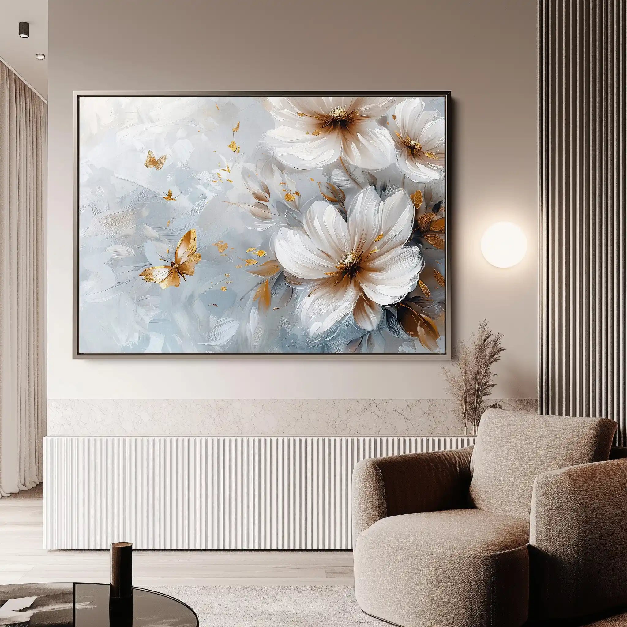 Floral Canvas Wall Art WAD414-F 90 x 60 cm / Stretched on hidden frame
