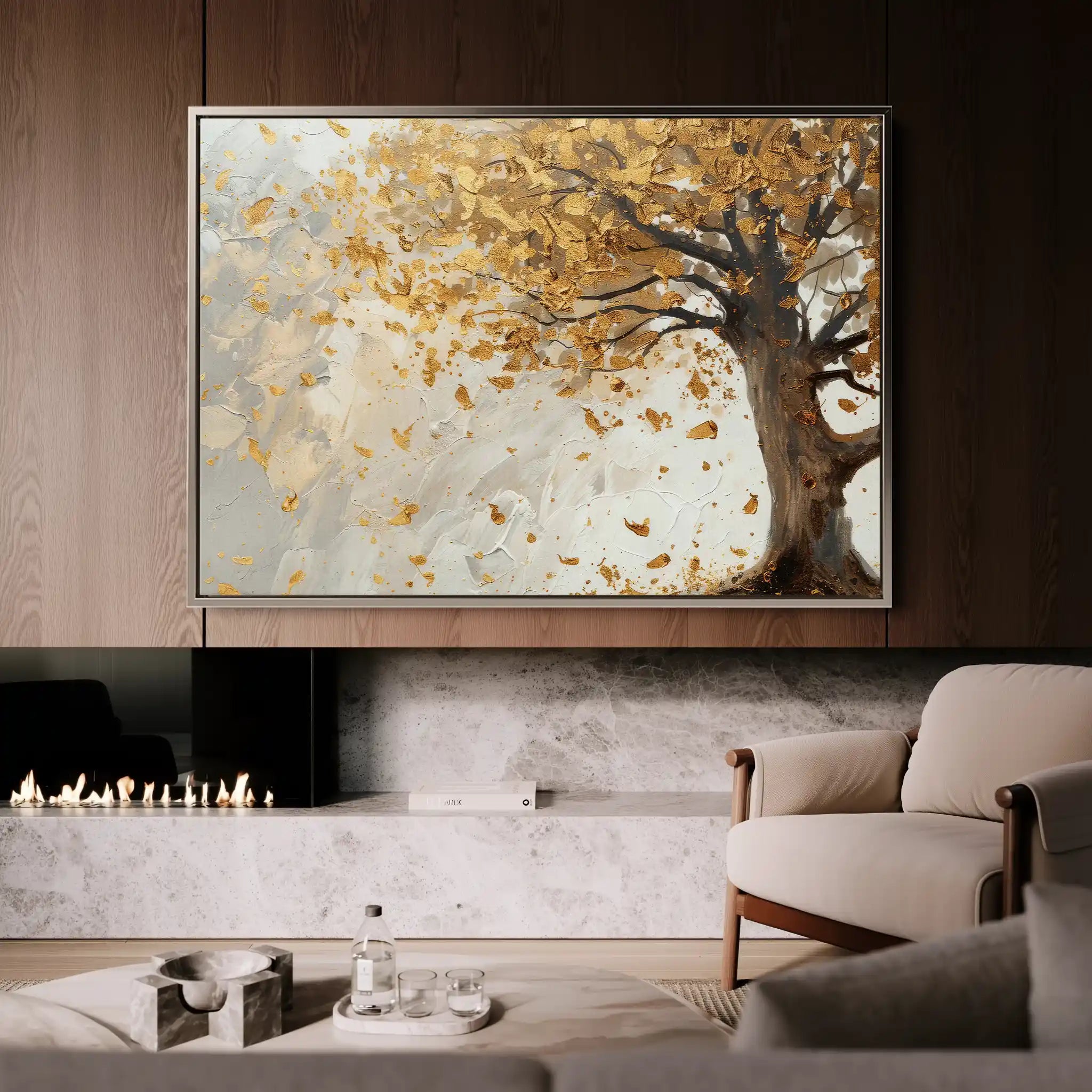 Floral Canvas Wall Art WAD415-F 90 x 60 cm / Stretched on hidden frame