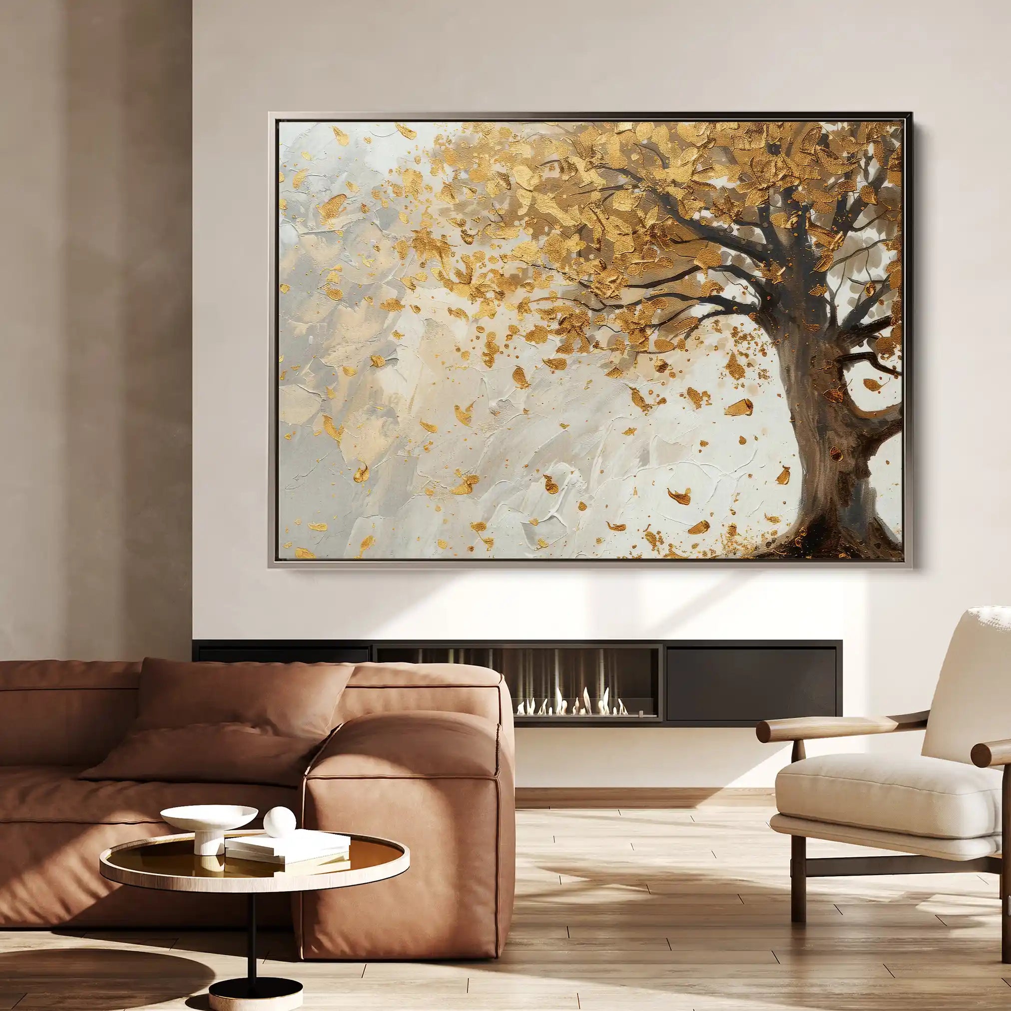 Floral Canvas Wall Art WAD415-F 90 x 60 cm / Stretched on hidden frame