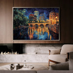 Landscape 415 Canvas Art 90 x 60 cm / Stretched on hidden frame
