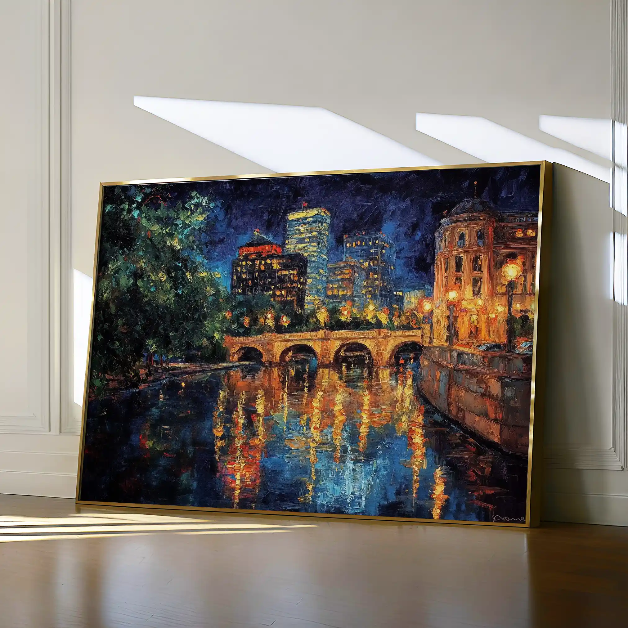 Landscape 415 Canvas Art 90 x 60 cm / Stretched on hidden frame