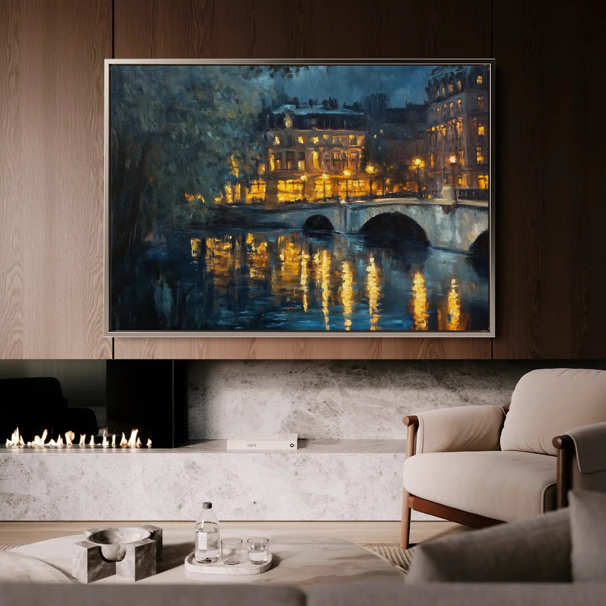 Landscape 416 Canvas Art 90 x 60 cm / Stretched on hidden frame