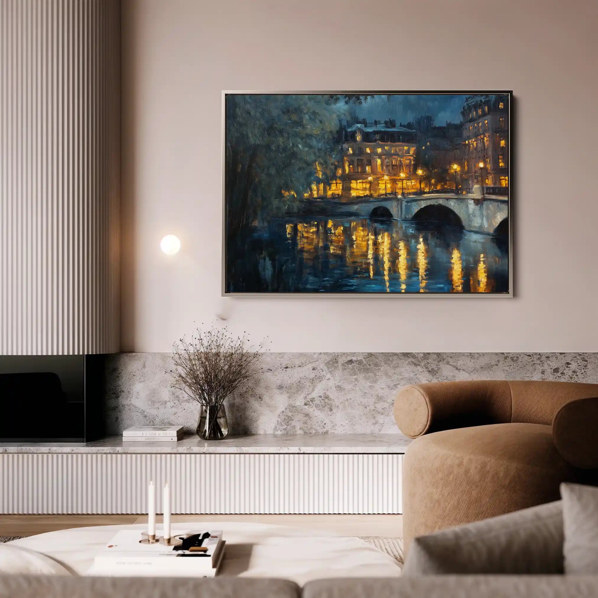 Landscape 416 Canvas Art 90 x 60 cm / Stretched on hidden frame