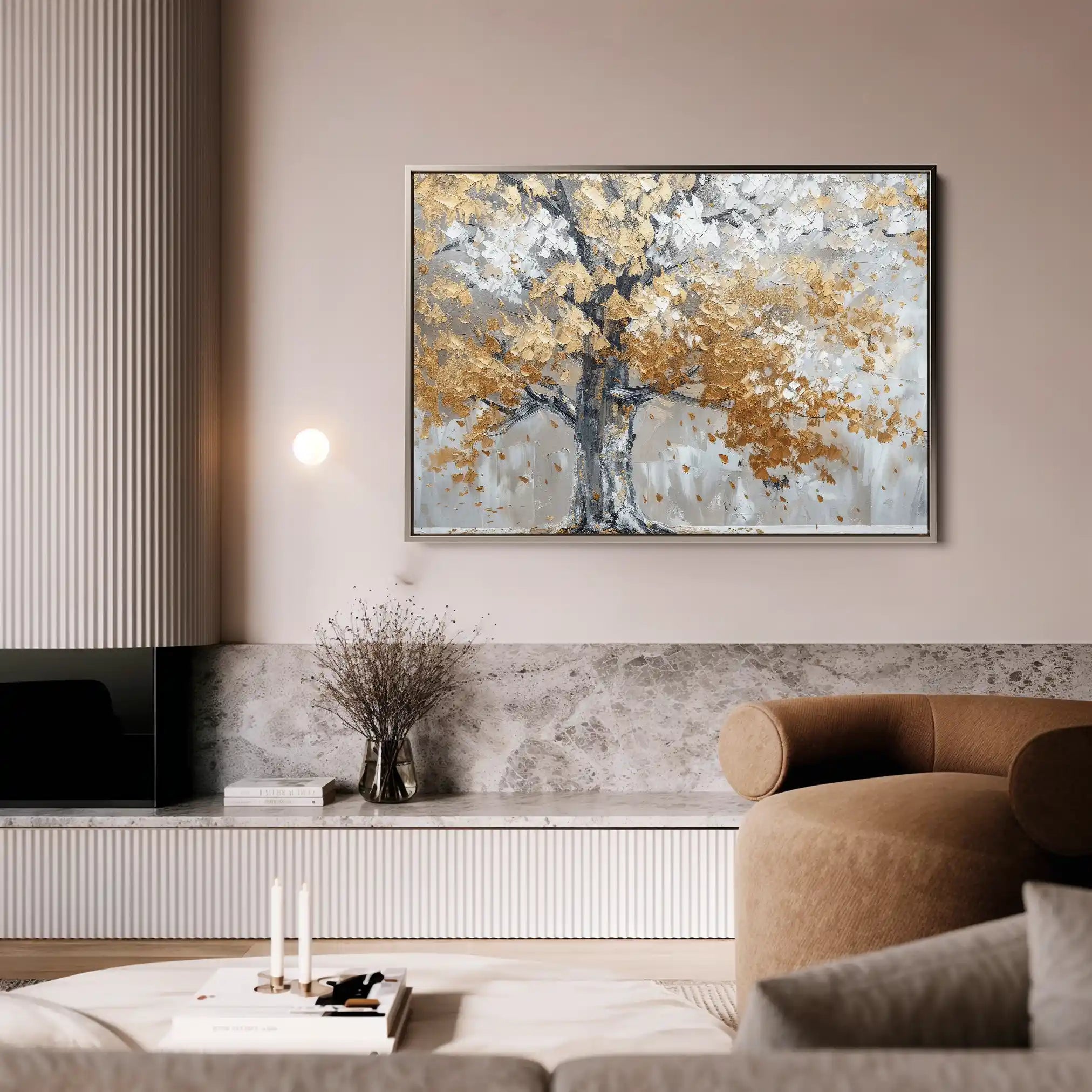 Floral Canvas Wall Art WAD417-F 90 x 60 cm / Stretched on hidden frame