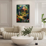 Landscape 418 Canvas Art 90 x 60 cm / Stretched on hidden frame