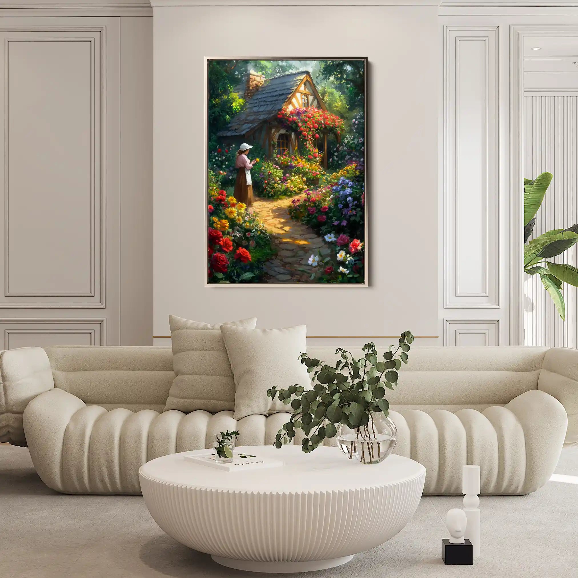 Landscape 418 Canvas Art 90 x 60 cm / Stretched on hidden frame