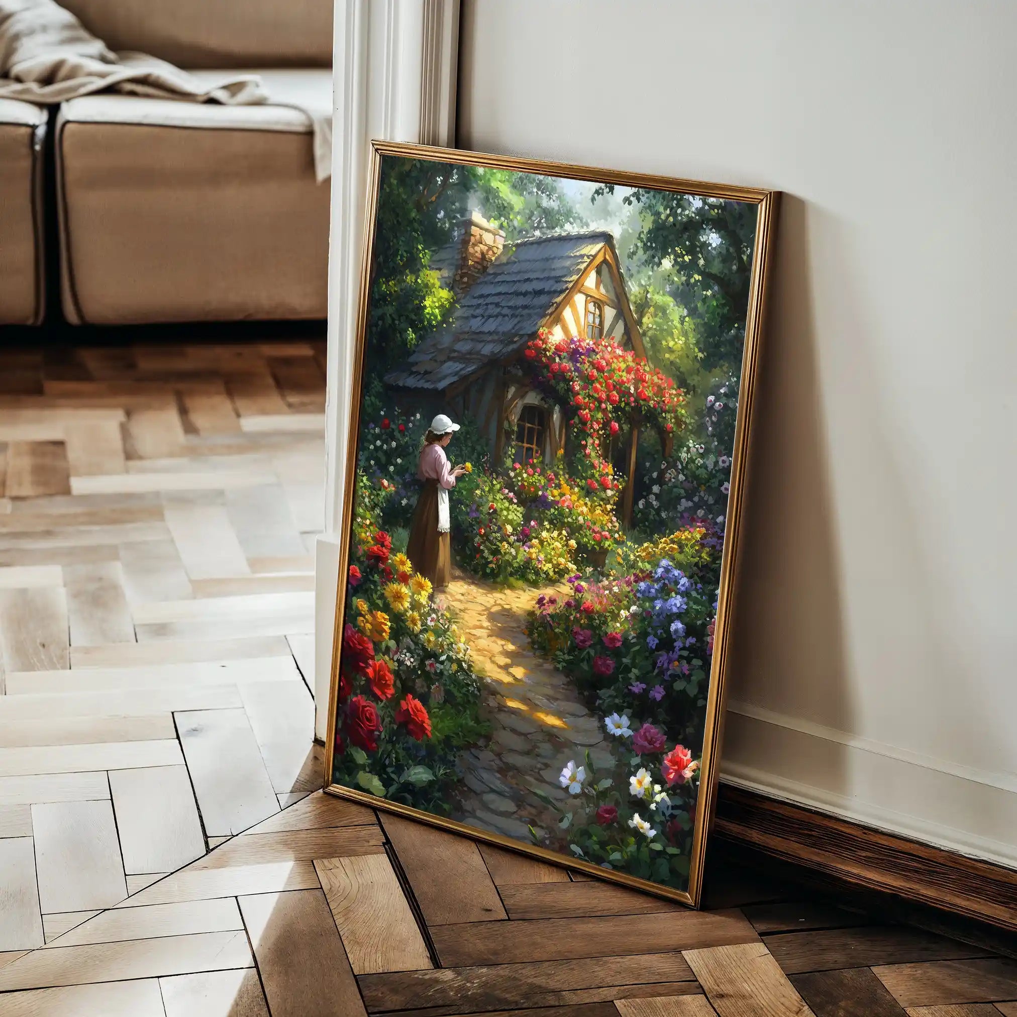 Landscape 418 Canvas Art 90 x 60 cm / Stretched on hidden frame