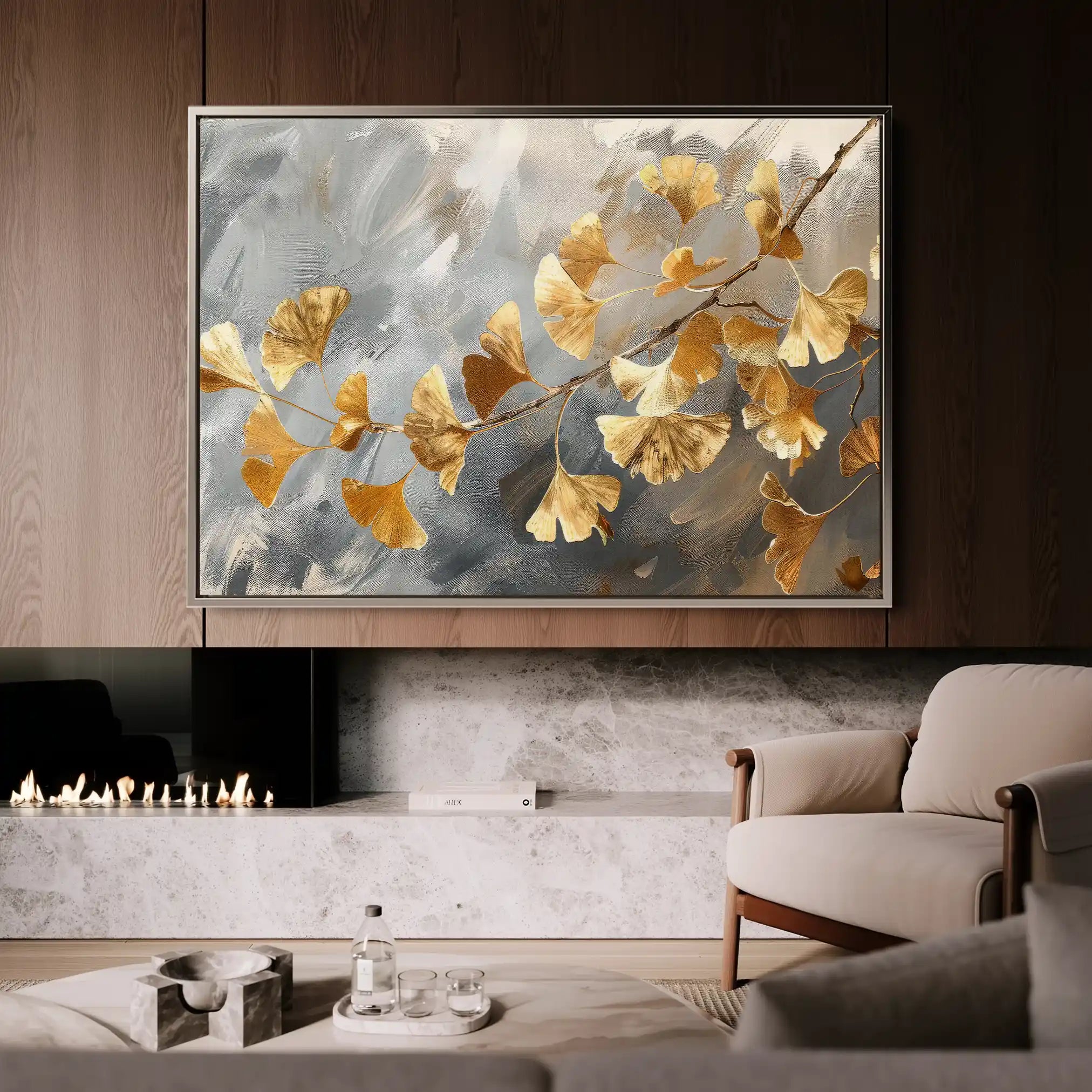 Floral Canvas Wall Art WAD419-F 90 x 60 cm / Stretched on hidden frame