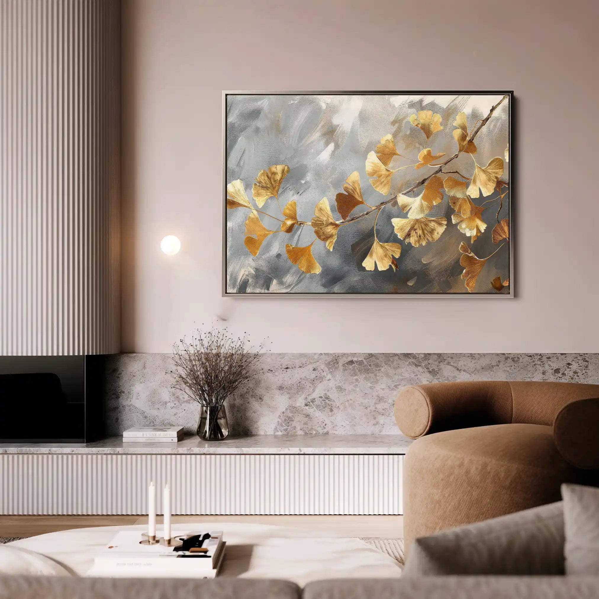 Floral Canvas Wall Art WAD419-F 90 x 60 cm / Stretched on hidden frame
