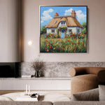 Landscape 420 Canvas Art 80 x 80 cm / Stretched on hidden frame