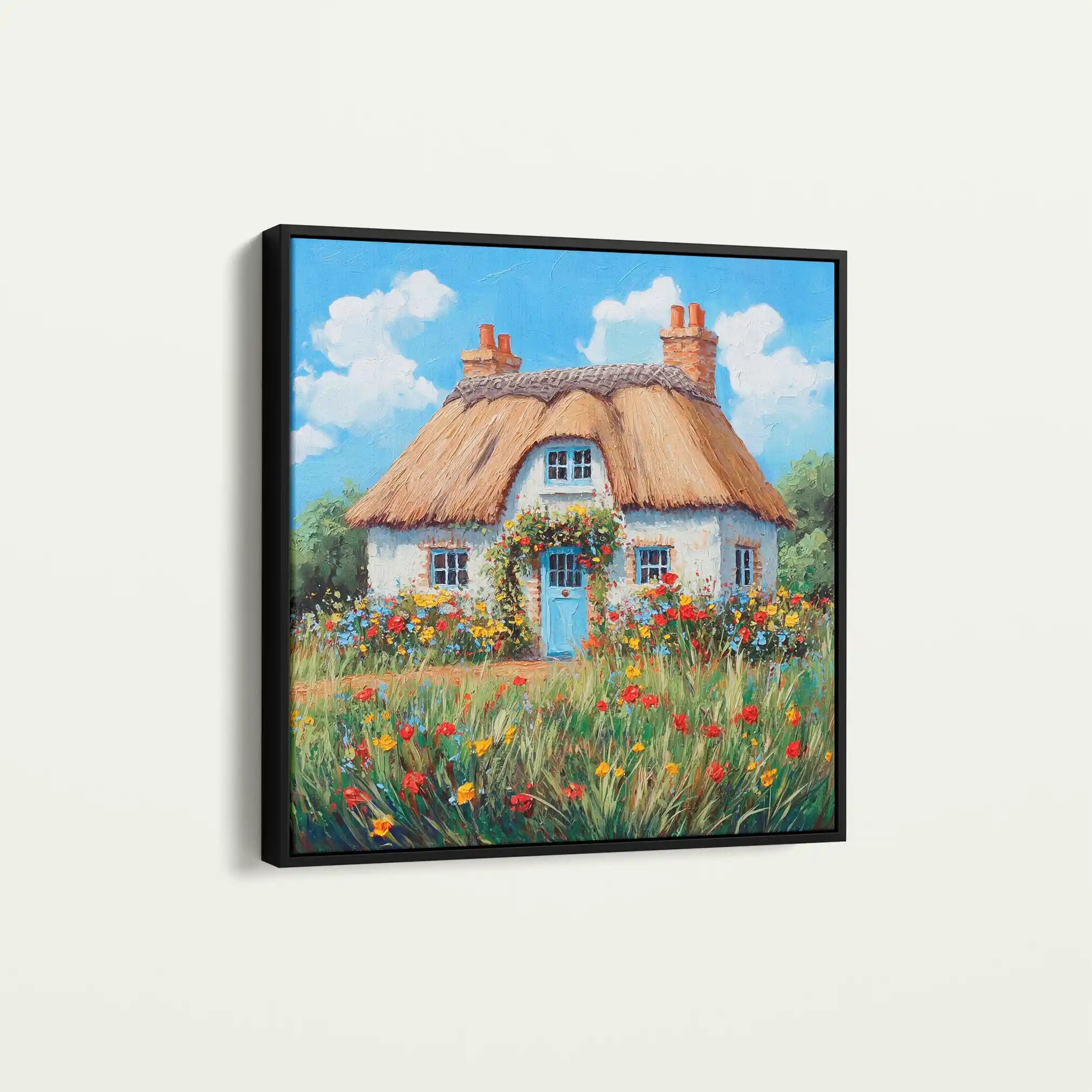 Landscape 420 Canvas Art 80 x 80 cm / Stretched on hidden frame