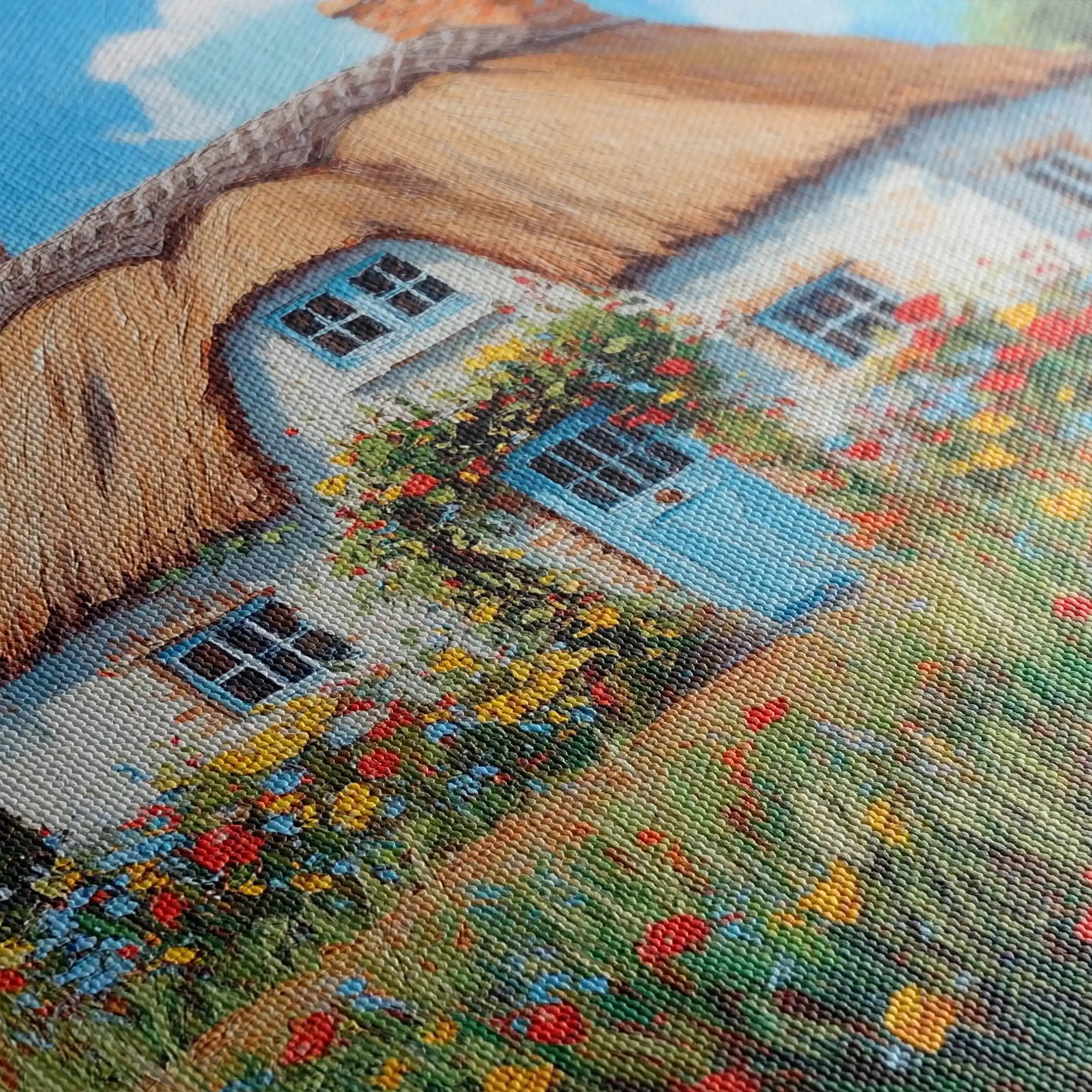 Landscape 420 Canvas Art 80 x 80 cm / Stretched on hidden frame