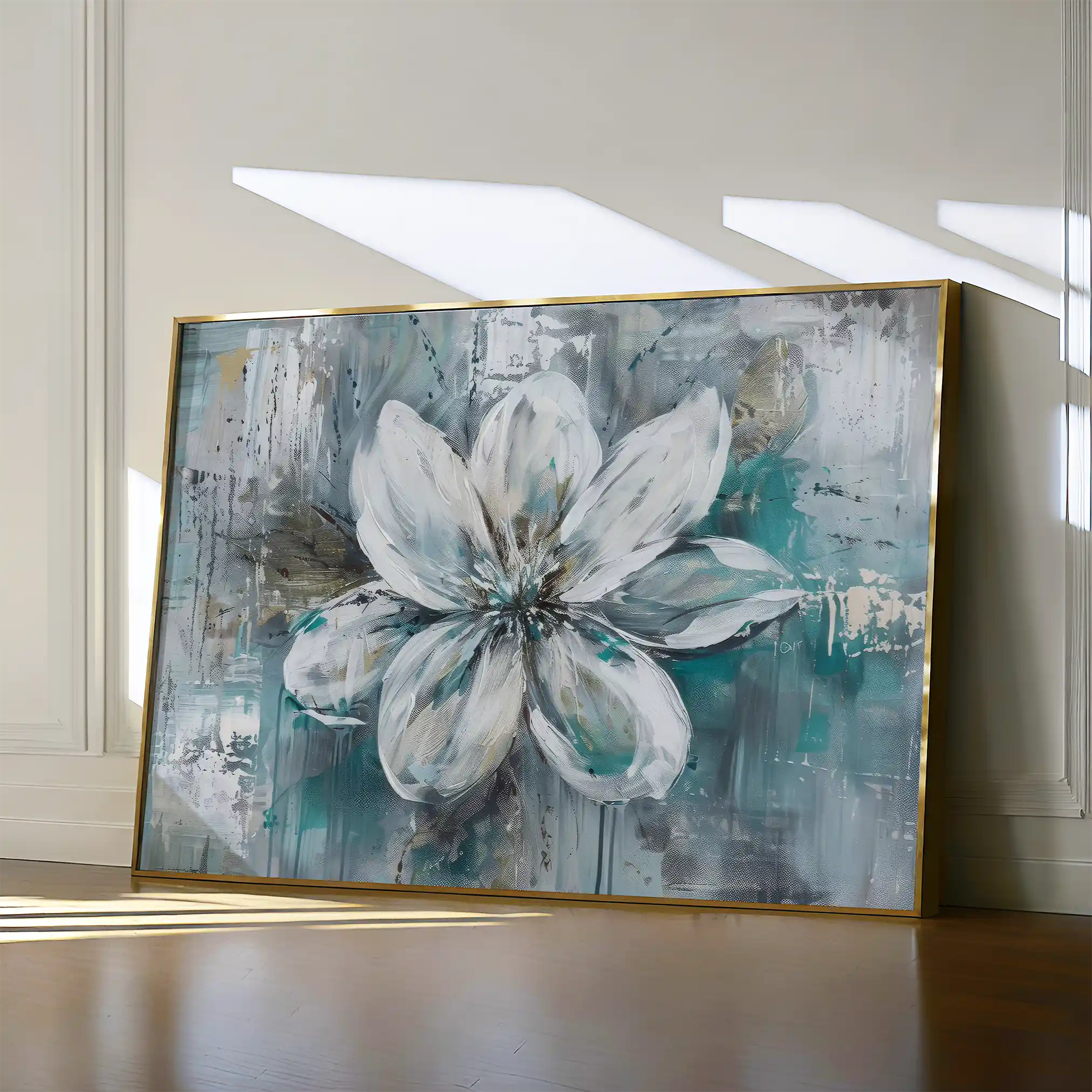 Floral Canvas Wall Art WAD422-F 90 x 60 cm / Stretched on hidden frame