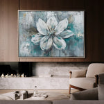 Floral Canvas Wall Art WAD422-F 90 x 60 cm / Stretched on hidden frame