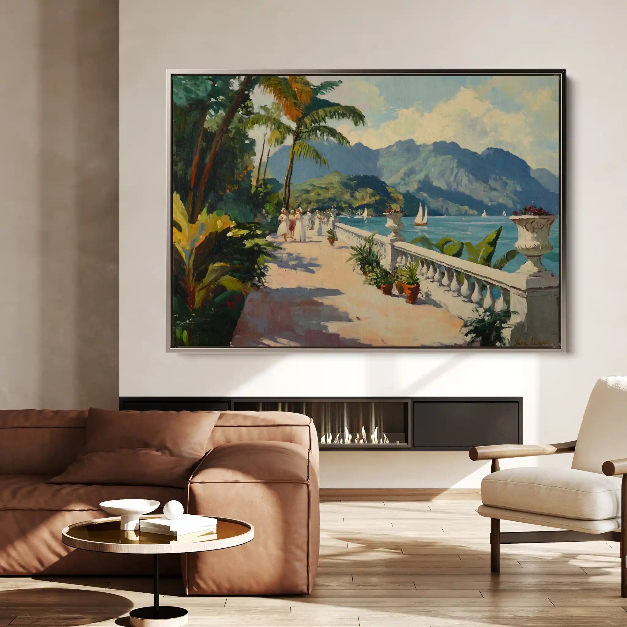 Landscape 422 Canvas Art 90 x 60 cm / Stretched on hidden frame