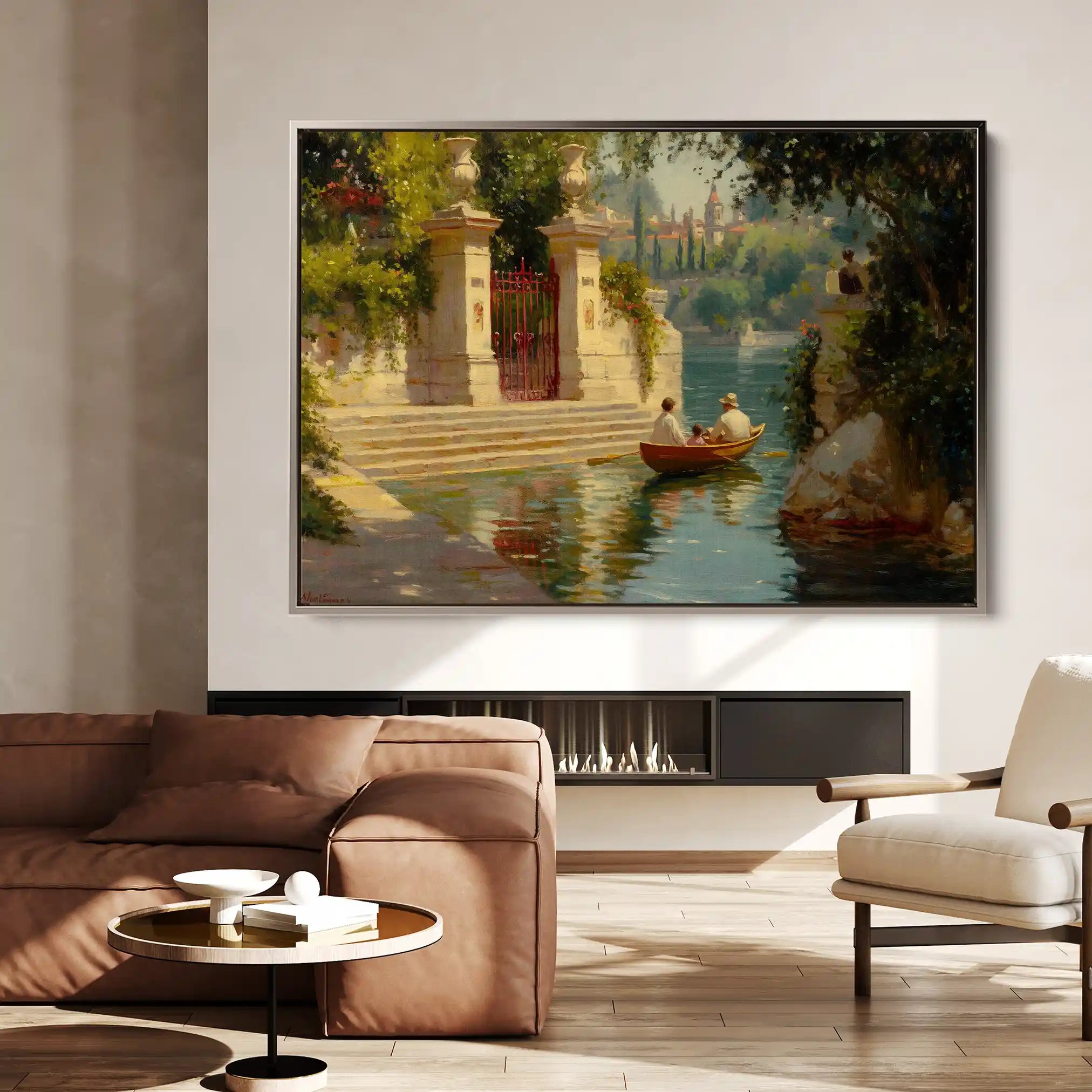 Landscape 423 Canvas Art 90 x 60 cm / Stretched on hidden frame
