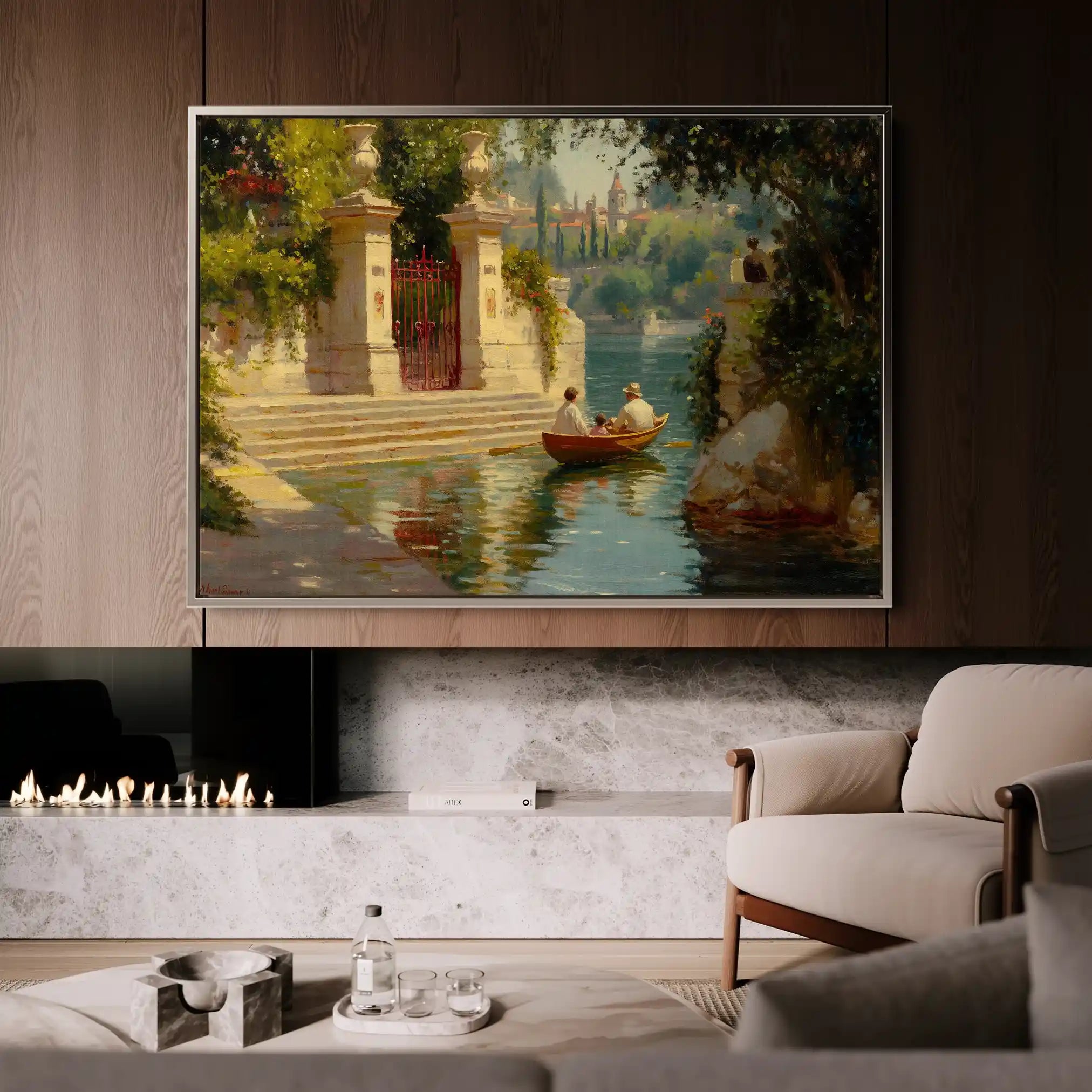 Landscape 423 Canvas Art 90 x 60 cm / Stretched on hidden frame
