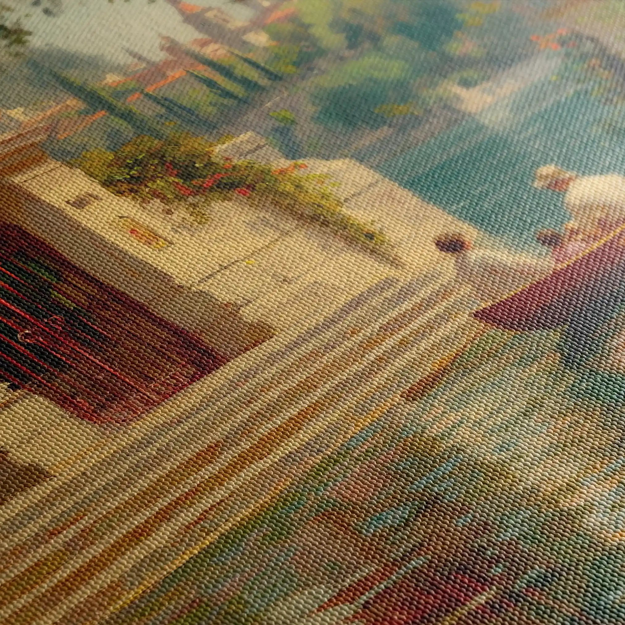 Landscape 423 Canvas Art 90 x 60 cm / Stretched on hidden frame