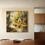 Landscape 425 Canvas Art 80 x 80 cm / Stretched on hidden frame
