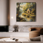 Landscape 425 Canvas Art 80 x 80 cm / Stretched on hidden frame