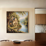 Landscape 426 Canvas Art 80 x 80 cm / Stretched on hidden frame