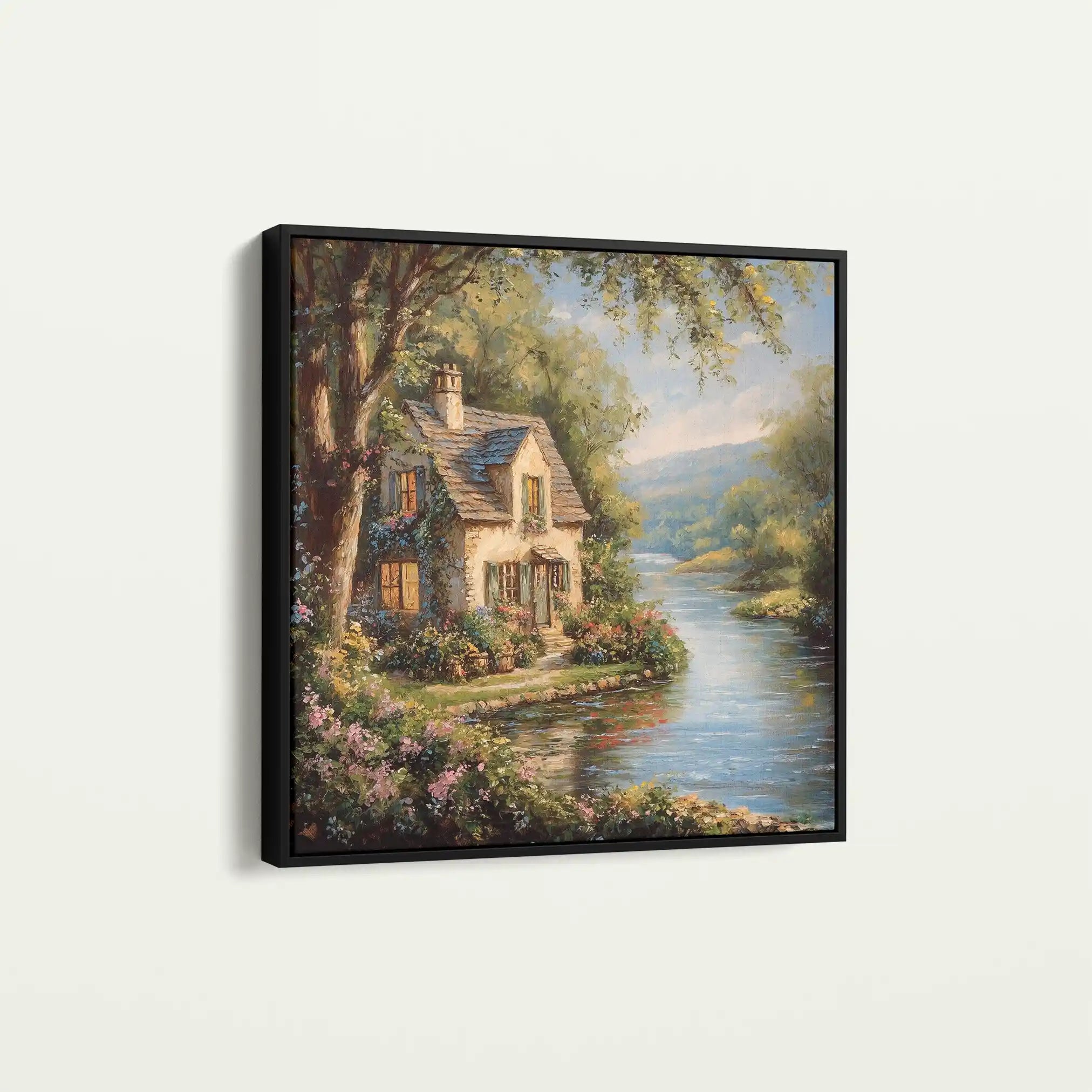 Landscape 426 Canvas Art 80 x 80 cm / Stretched on hidden frame