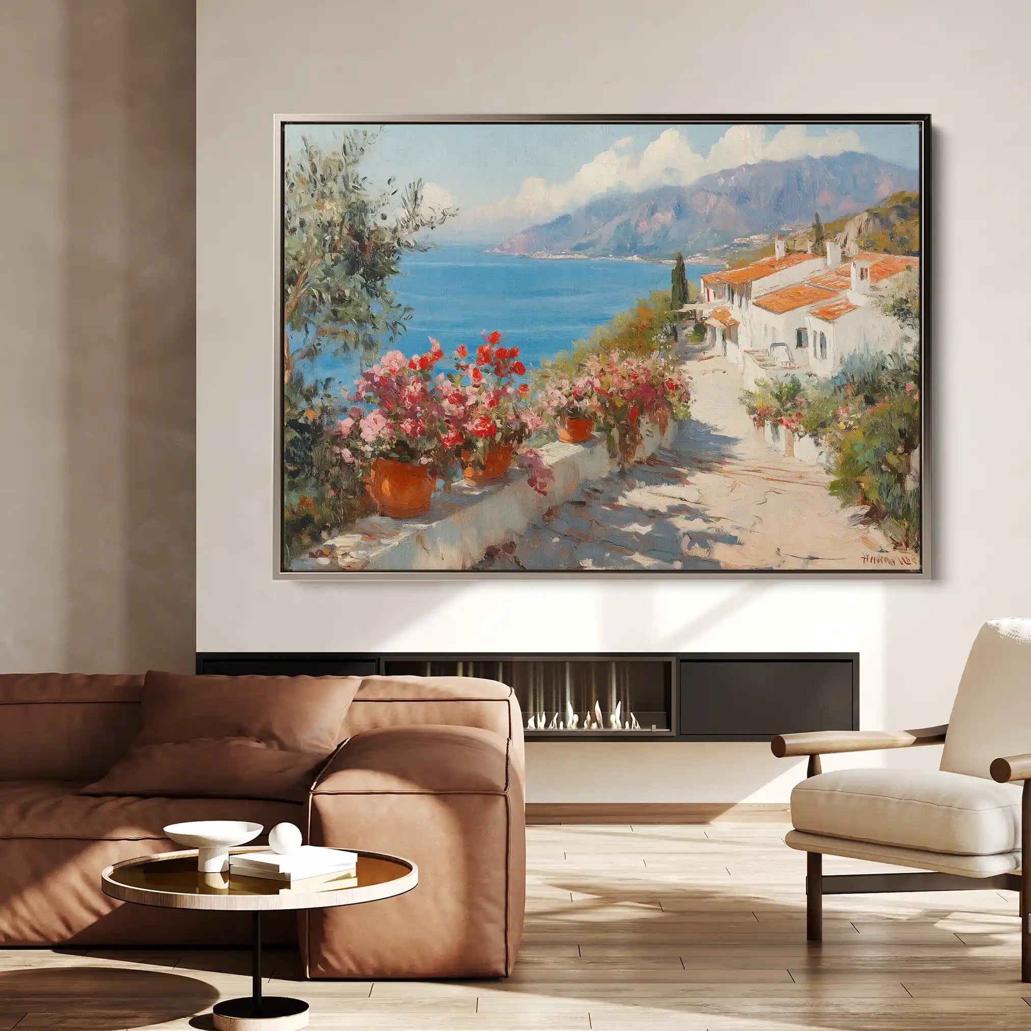 Landscape 427 Canvas Art 90 x 60 cm / Stretched on hidden frame