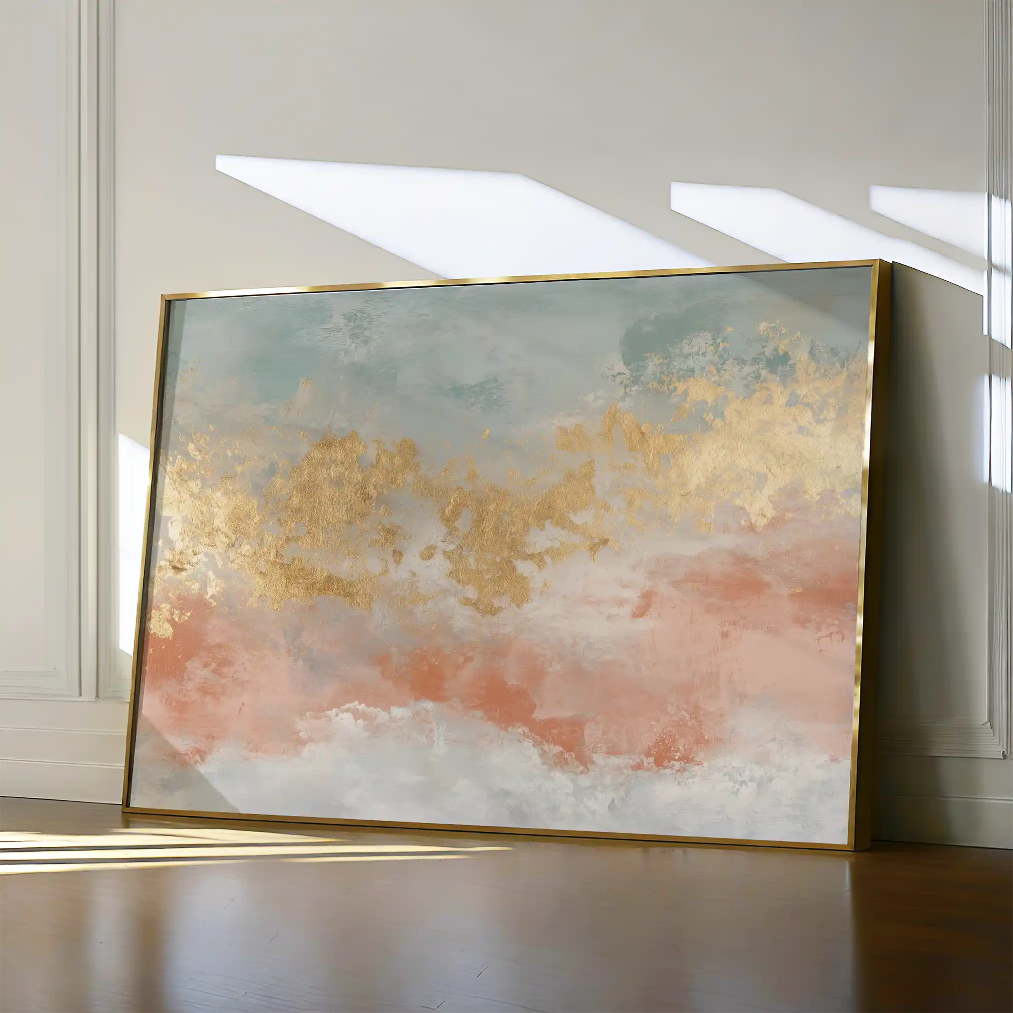 Abstract Canvas Wall Art WAD429-A 90 x 60 cm / Stretched on hidden frame