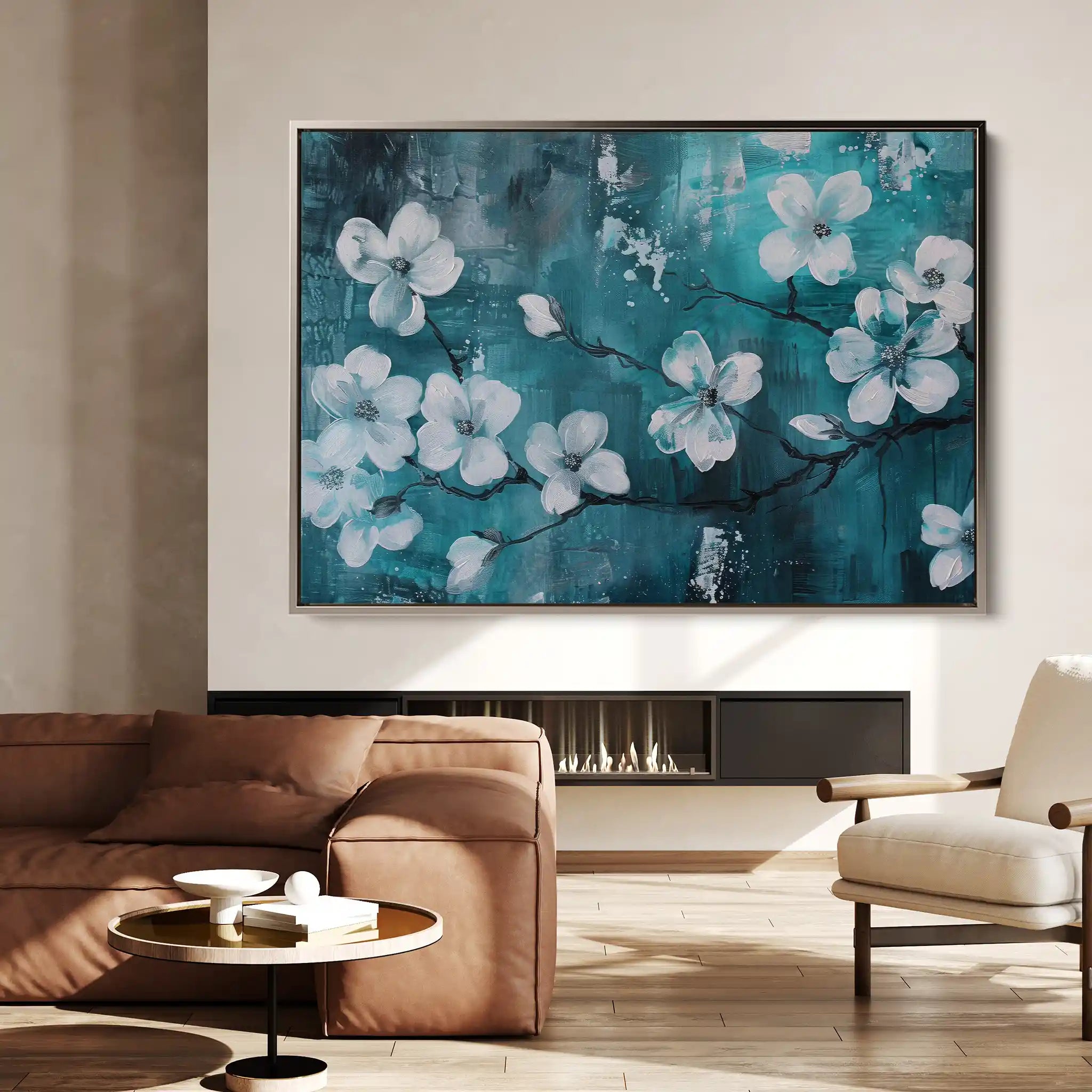 Floral Canvas Wall Art WAD429-F 90 x 60 cm / Stretched on hidden frame