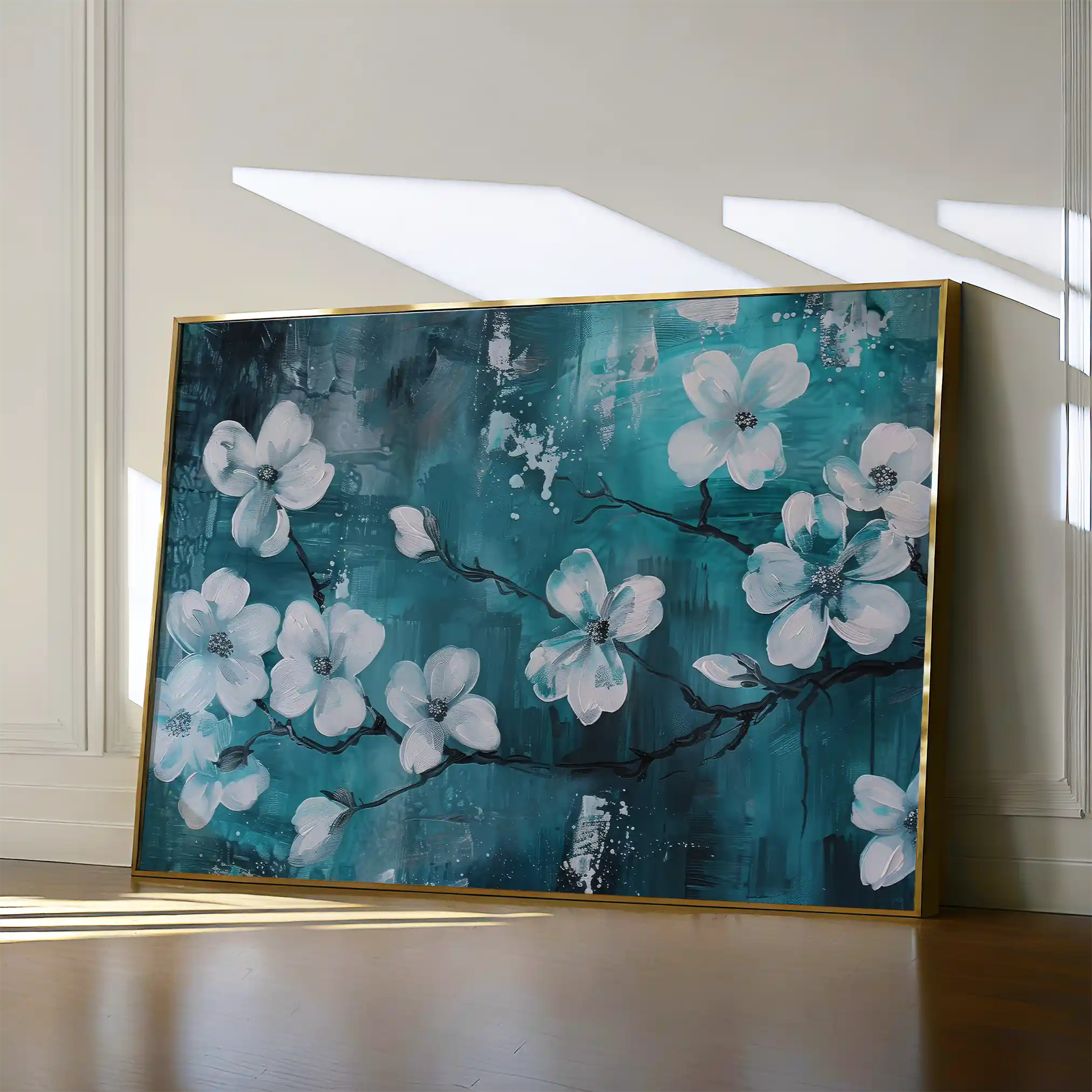Floral Canvas Wall Art WAD429-F 90 x 60 cm / Stretched on hidden frame