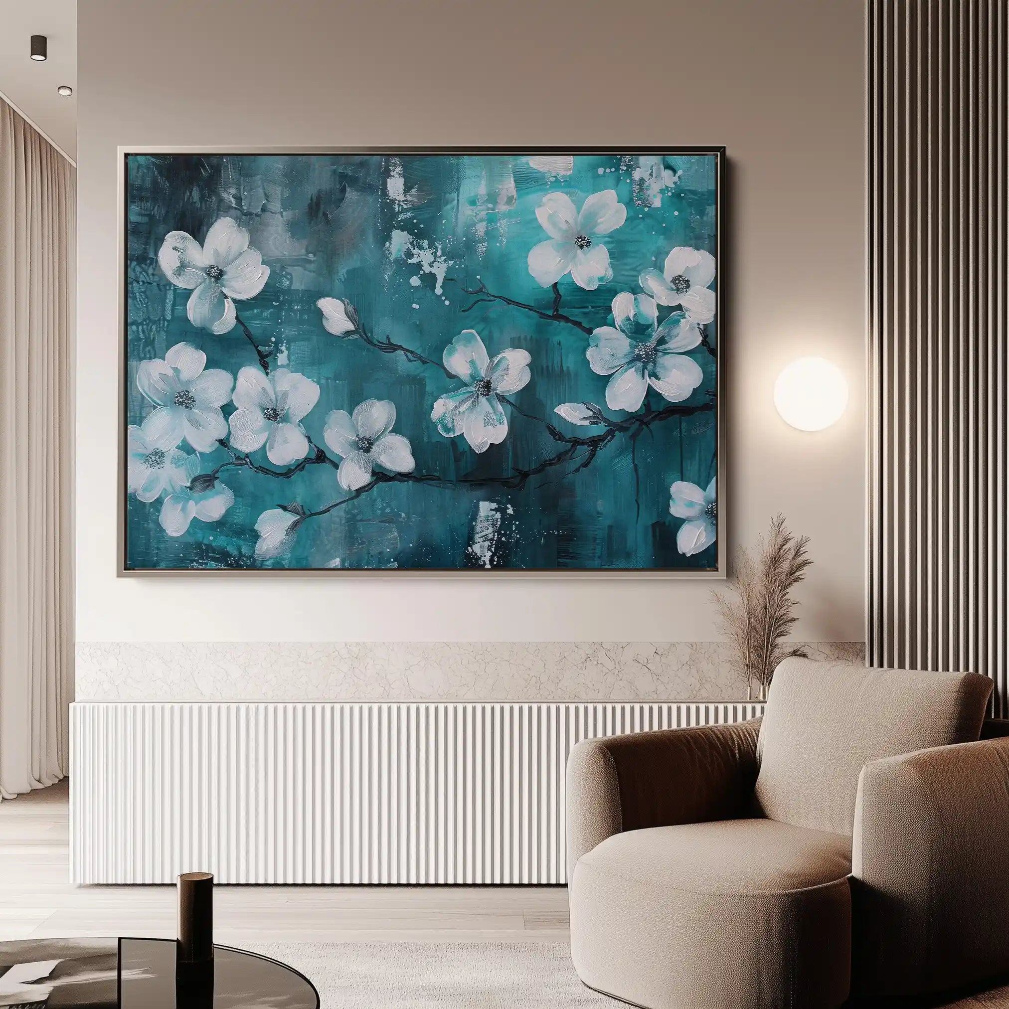 Floral Canvas Wall Art WAD429-F 90 x 60 cm / Stretched on hidden frame