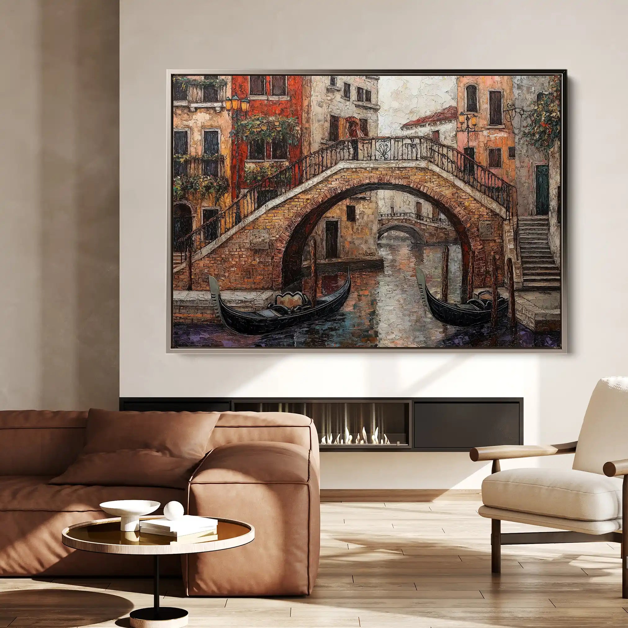 Landscape 429 Canvas Art 90 x 60 cm / Stretched on hidden frame