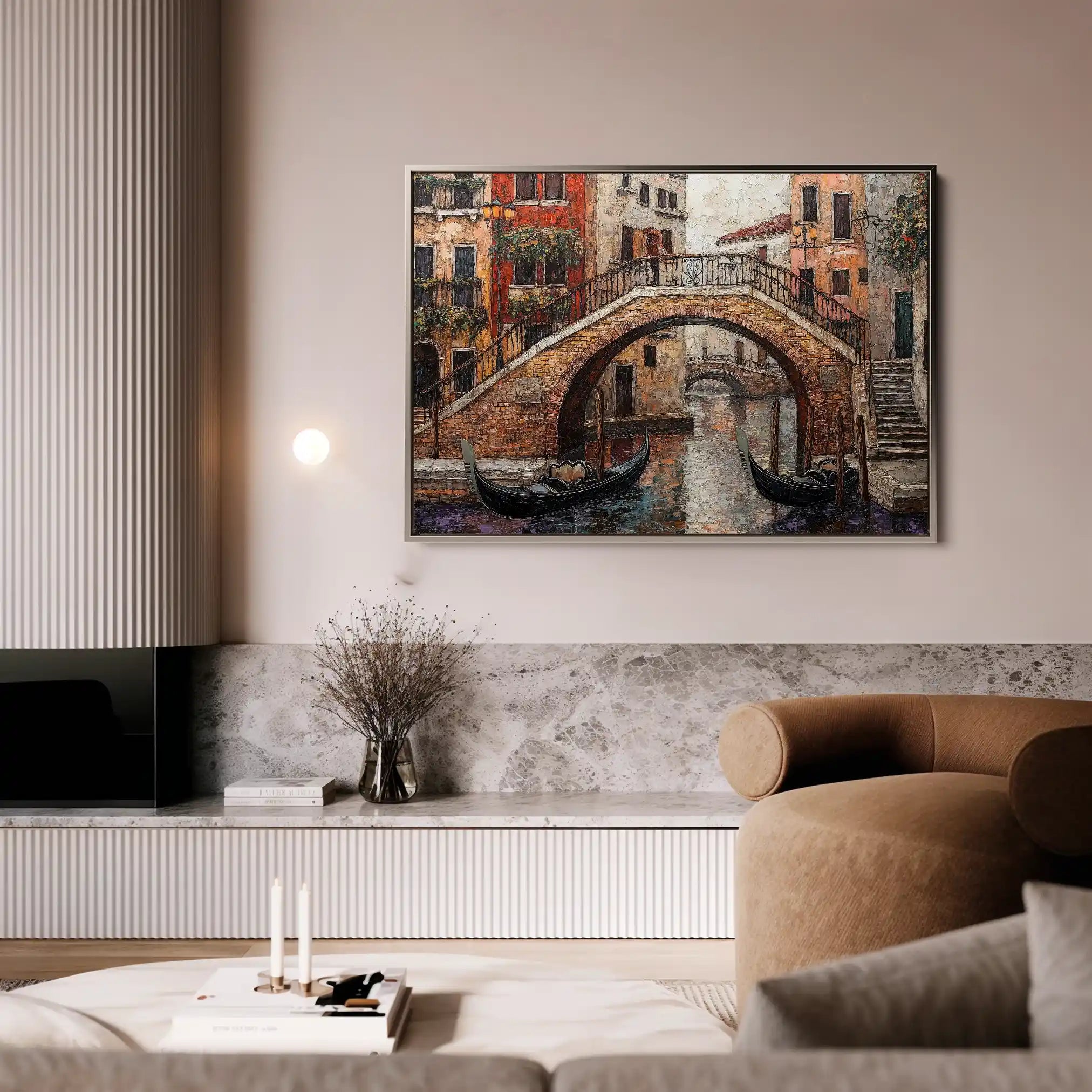 Landscape 429 Canvas Art 90 x 60 cm / Stretched on hidden frame