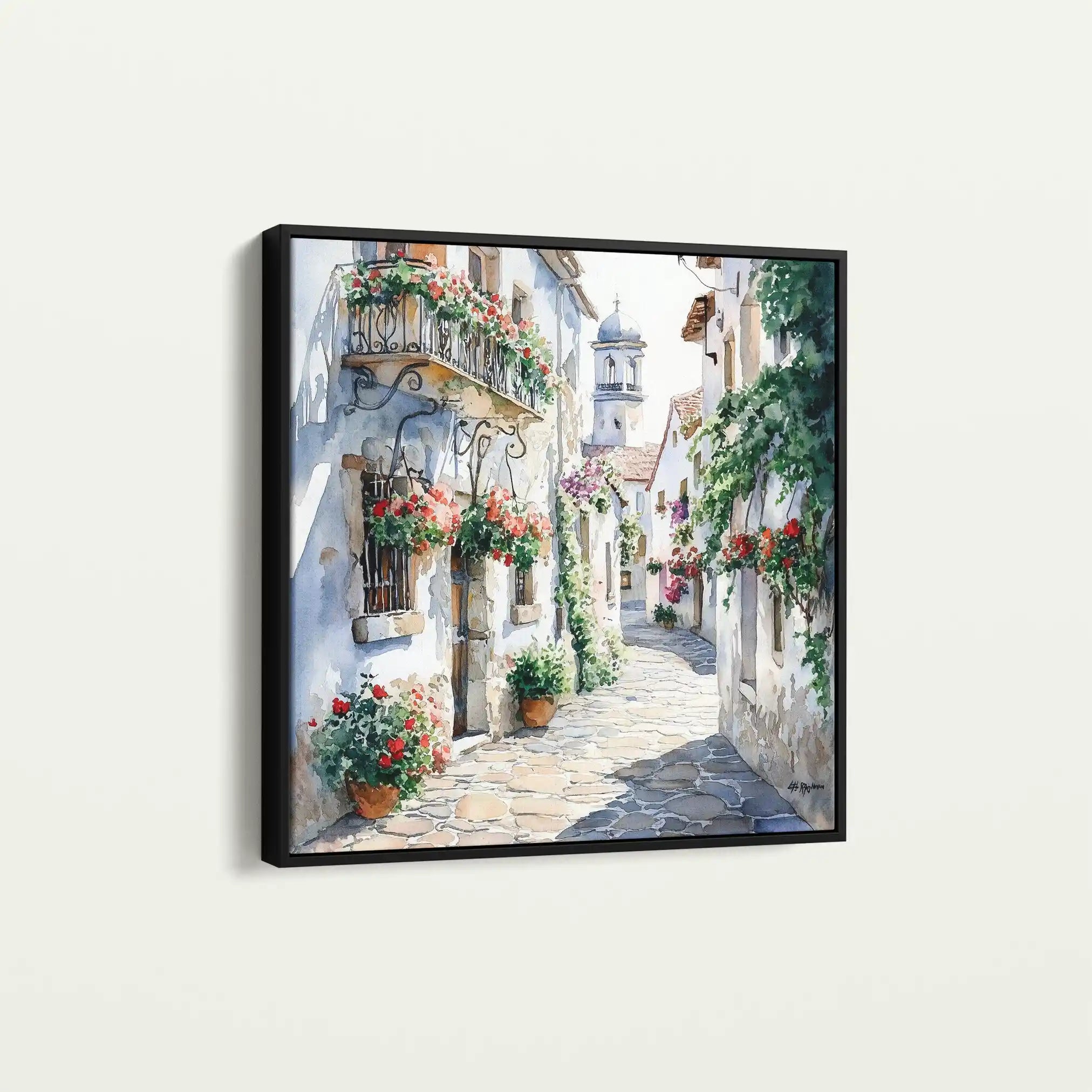 Landscape 431 Canvas Art 80 x 80 cm / Stretched on hidden frame