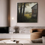 Landscape 432 Canvas Art 80 x 80 cm / Stretched on hidden frame
