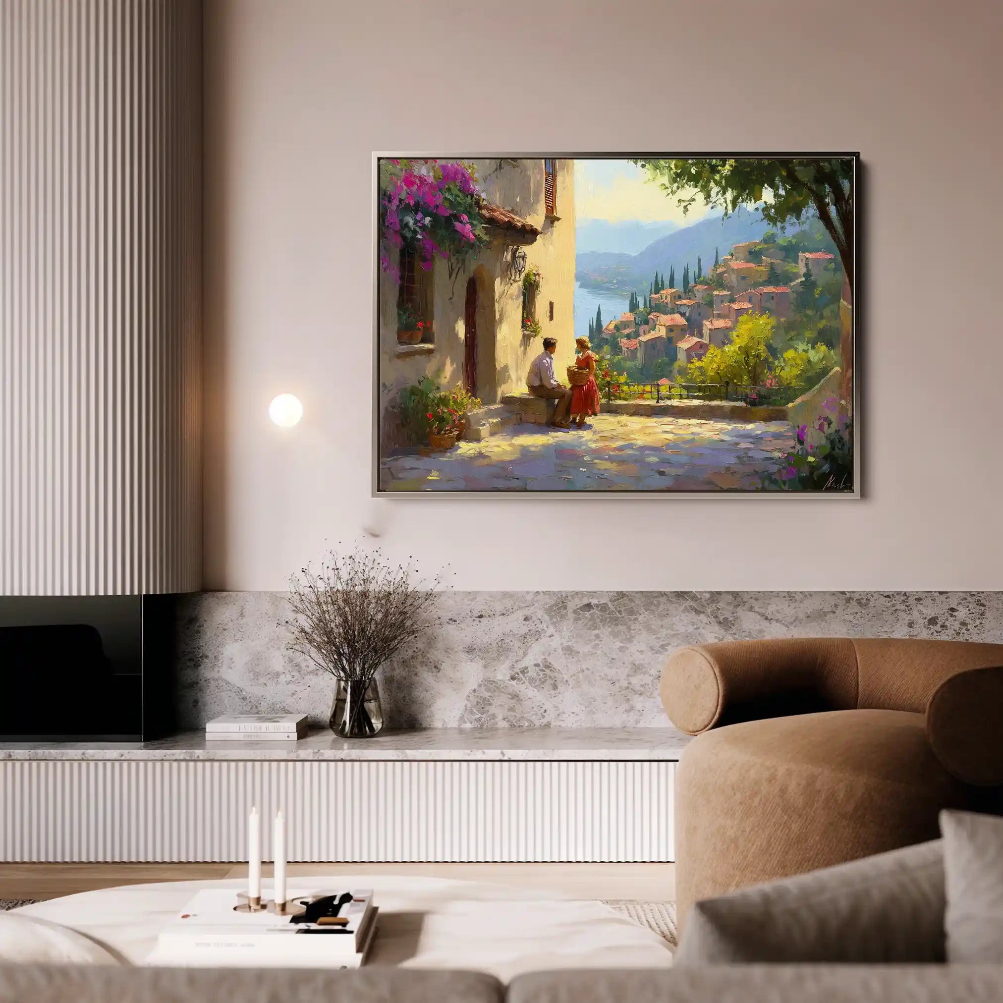 Landscape 434 Canvas Art 90 x 60 cm / Stretched on hidden frame
