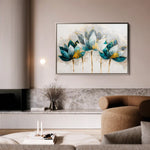 Floral Canvas Wall Art WAD435-F 90 x 60 cm / Stretched on hidden frame