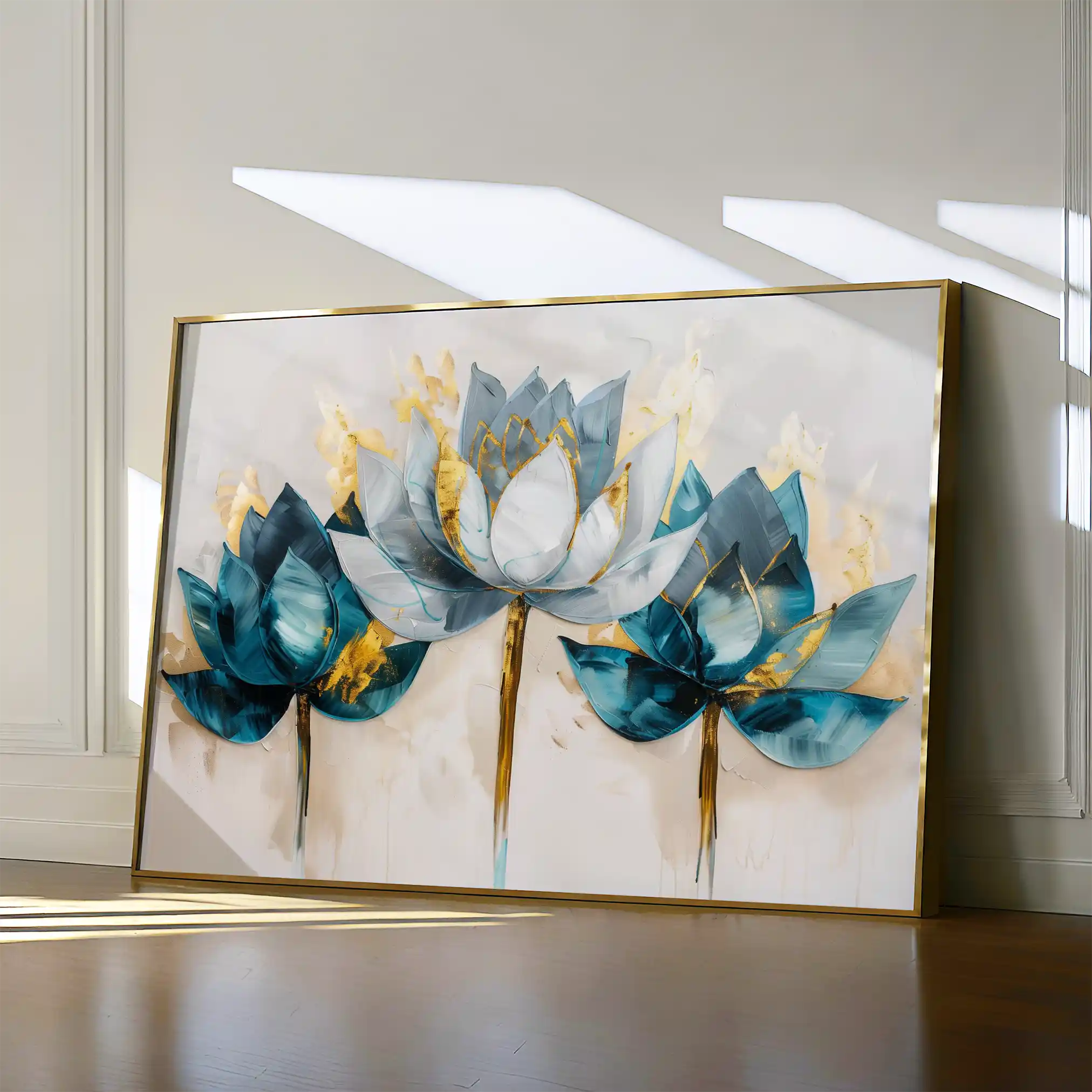 Floral Canvas Wall Art WAD436-F 90 x 60 cm / Stretched on hidden frame