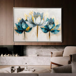 Floral Canvas Wall Art WAD436-F 90 x 60 cm / Stretched on hidden frame