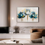 Floral Canvas Wall Art WAD436-F 90 x 60 cm / Stretched on hidden frame