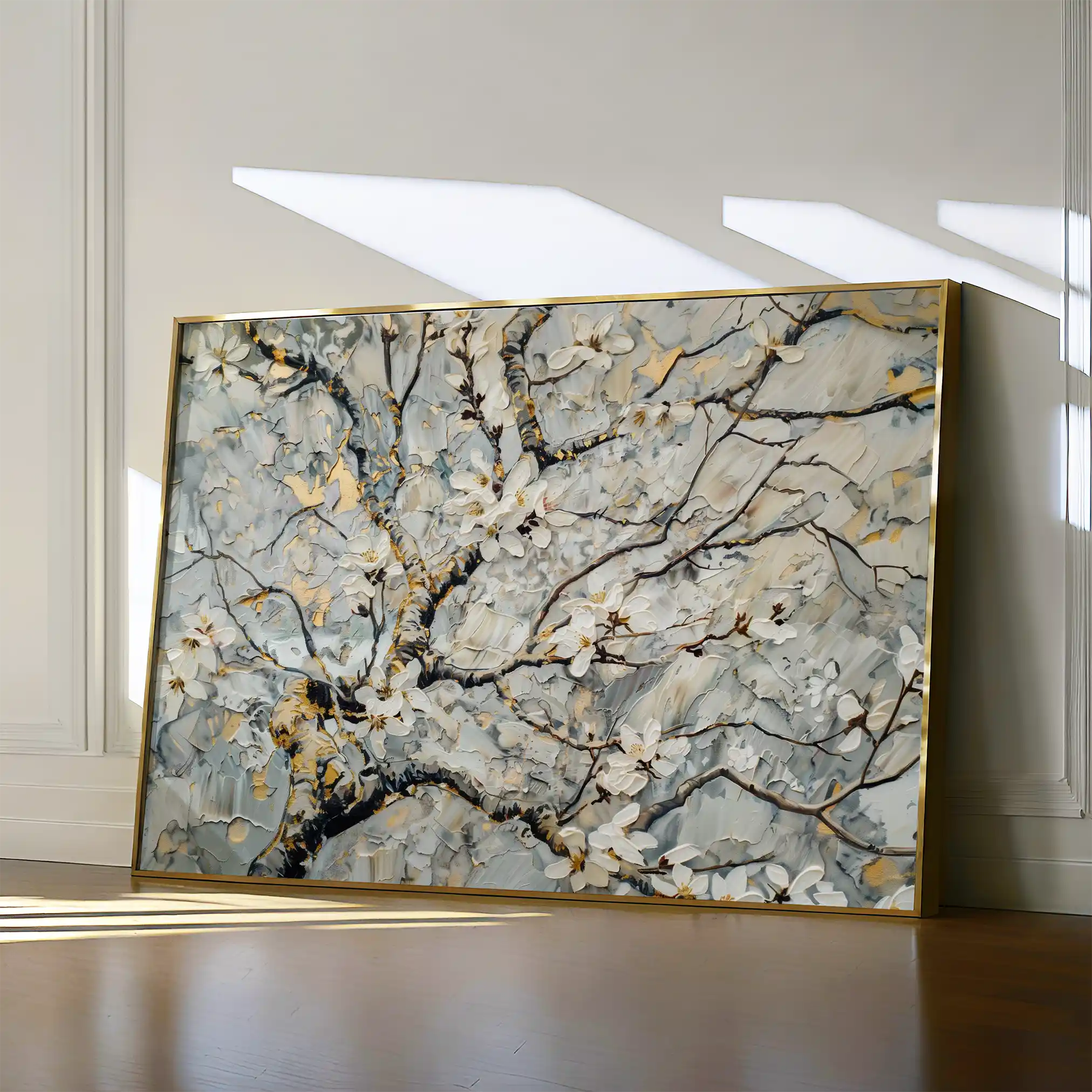 Floral Canvas Wall Art WAD437-F 90 x 60 cm / Stretched on hidden frame