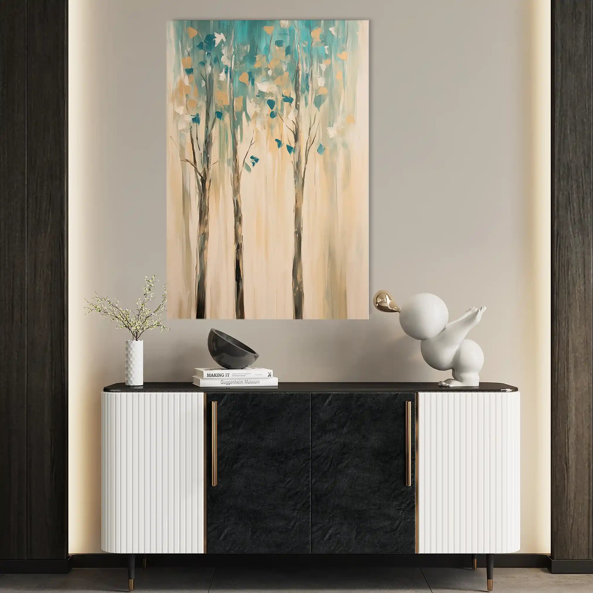 Landscape 437 Canvas Art 90 x 60 cm / Stretched on hidden frame