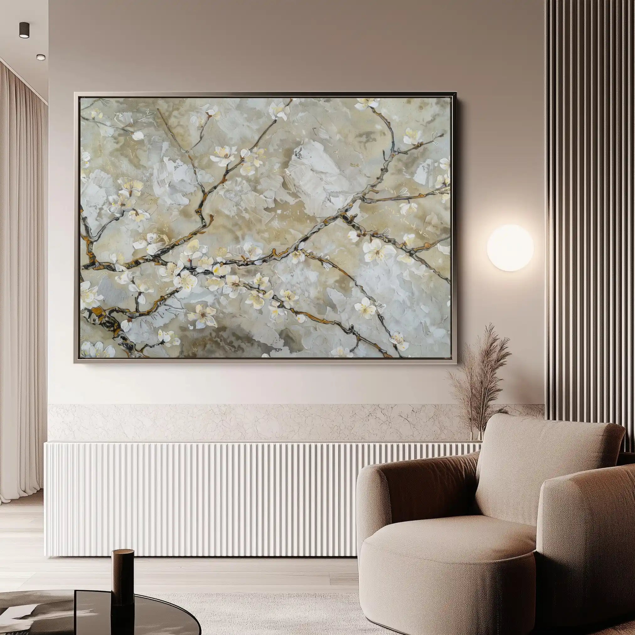 Floral Canvas Wall Art WAD438-F 90 x 60 cm / Stretched on hidden frame