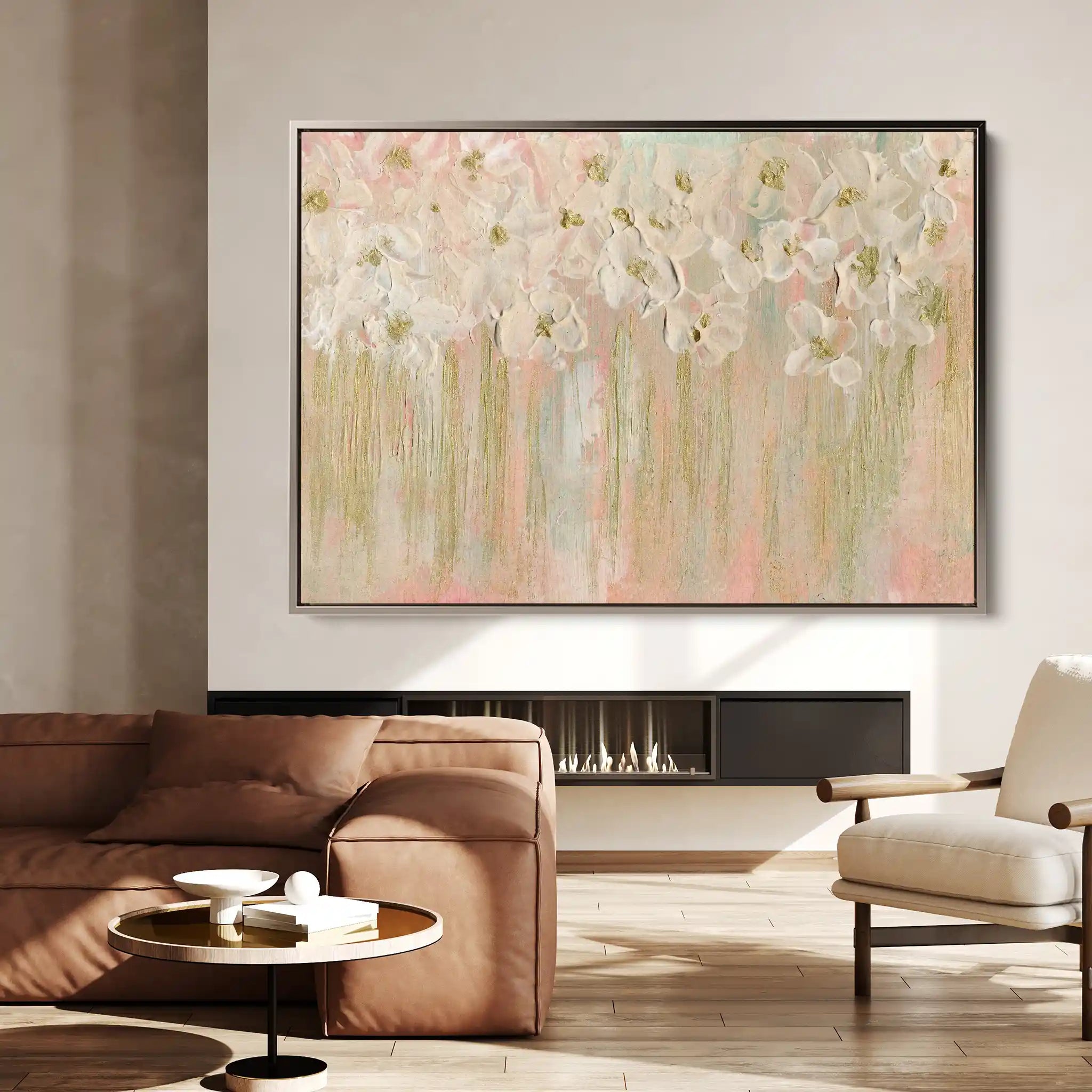 Floral Canvas Wall Art WAD439-F 90 x 60 cm / Stretched on hidden frame