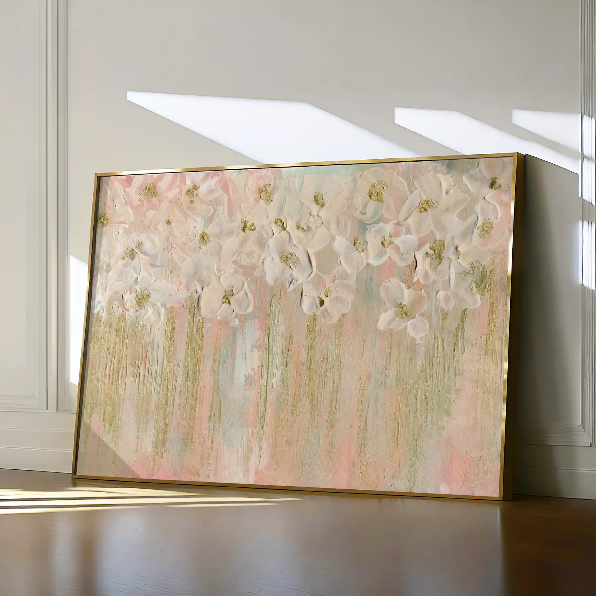 Floral Canvas Wall Art WAD439-F 90 x 60 cm / Stretched on hidden frame