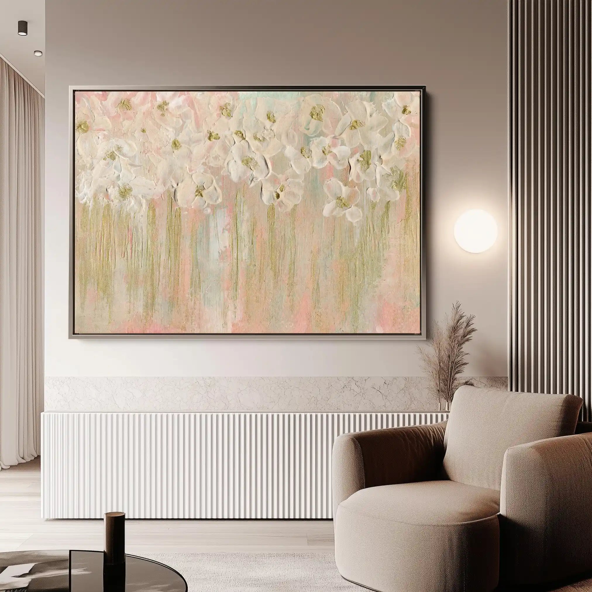 Floral Canvas Wall Art WAD439-F 90 x 60 cm / Stretched on hidden frame