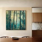Landscape 439 Canvas Art 80 x 80 cm / Stretched on hidden frame