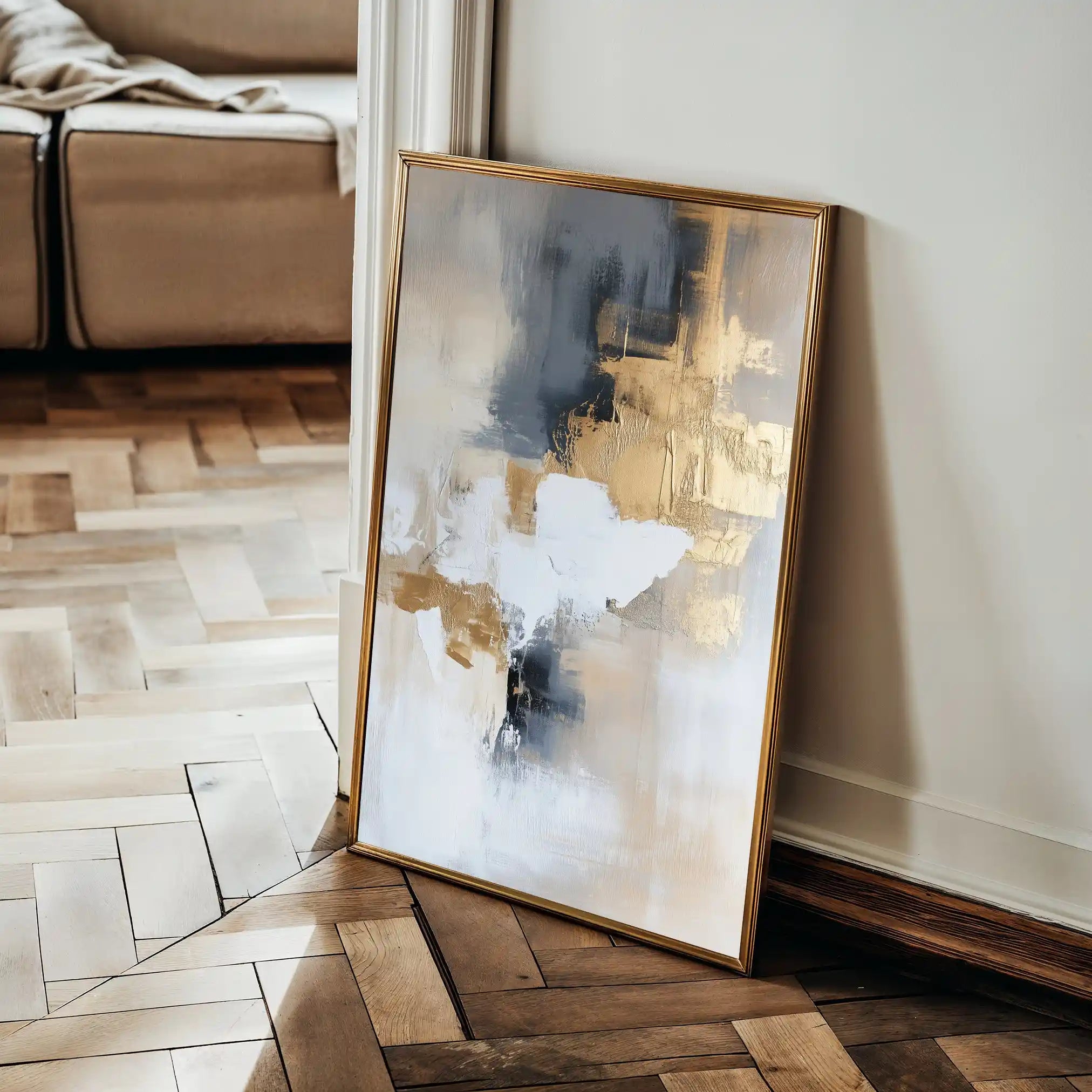 Abstract 440 Canvas Art 60 x 40 cm / Stretched on hidden frame